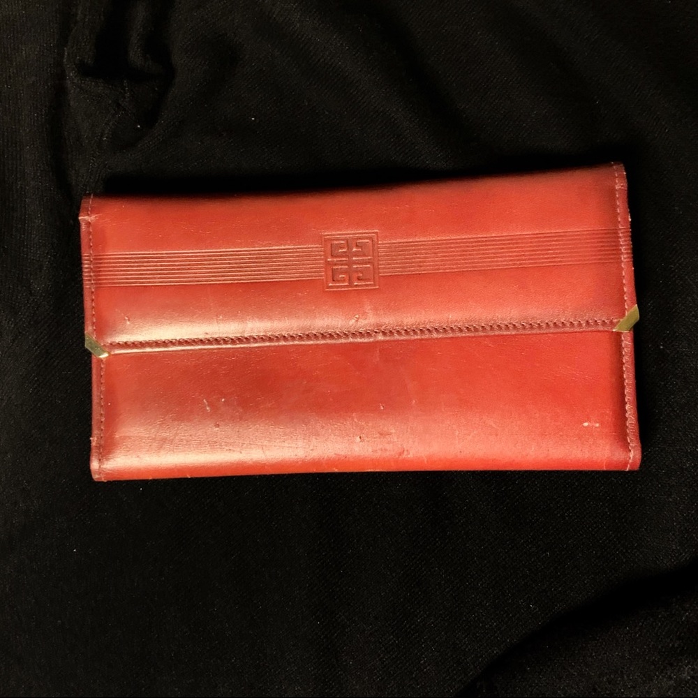 Givenchy Red Leather Wallet